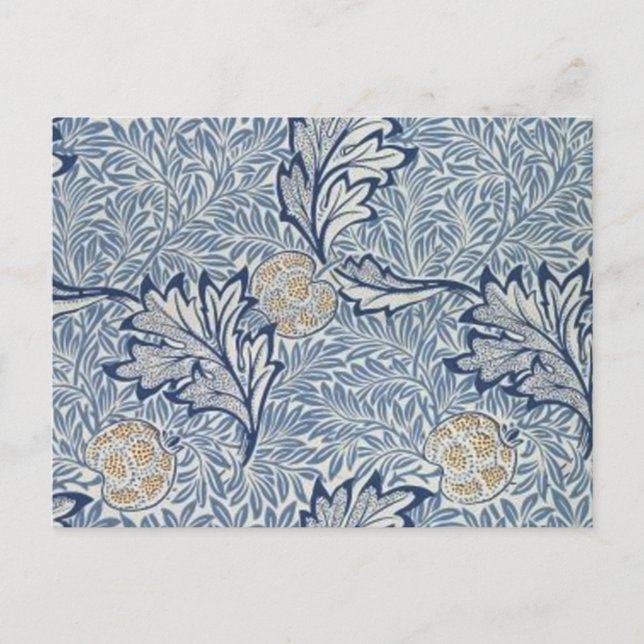 William Morris Apple Blume Floral Design Postkarte (Vorderseite)