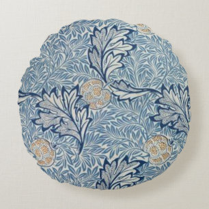 William Morris Apple Blume Floral Design Rundes Kissen