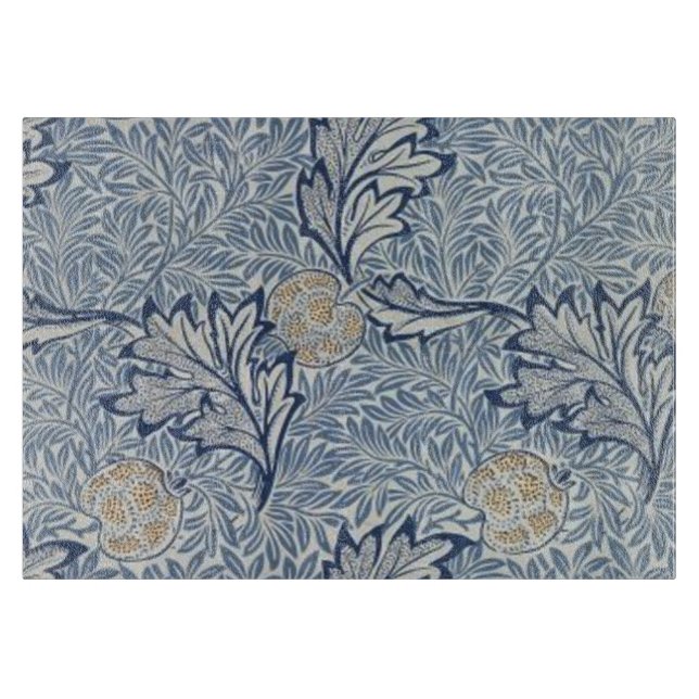 William Morris Apple Blume Floral Design Schneidebrett (Vorderseite)