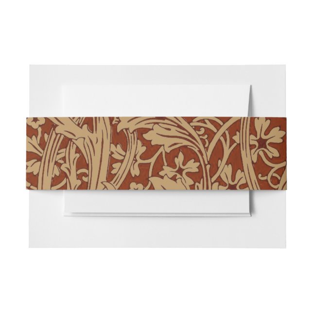 William Morris Arcadia Floral Garden Blume Einladungsbanderole (Vorderseite Beispiel)
