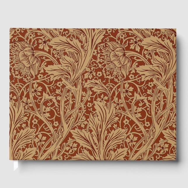 William Morris Arcadia Floral Garden Blume Gästebuch (Vorderseite)