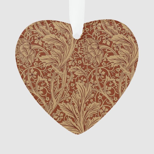 William Morris Arcadia Floral Garden Blume Ornament (Vorderseite)