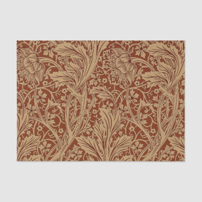 William Morris Arcadia Floral Garden Blume Seidenpapier (Vorderseite)