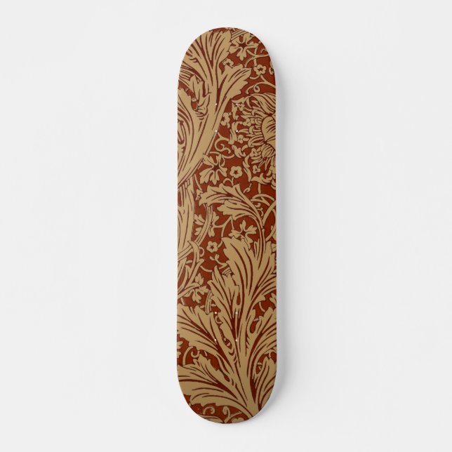 William Morris Arcadia Floral Garden Blume Skateboard (Vorne)