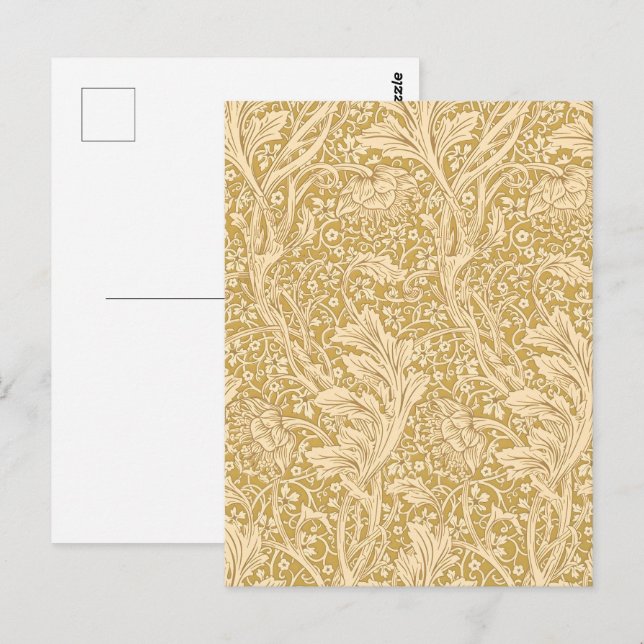 William Morris Arcadia Floral Pattern Classic Postkarte (Vorne/Hinten)