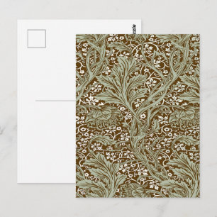 William Morris Arcadia Floral Pattern Classic Postkarte