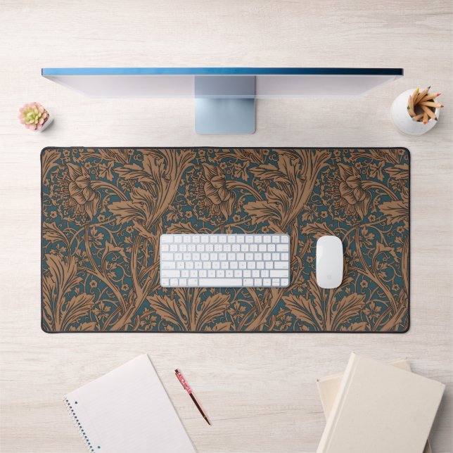 William Morris Arcadia Floral Pattern Classic Schreibtischunterlage (Büro 1)
