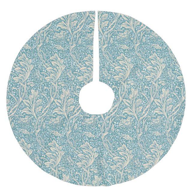 William Morris Arcadia Floral Pattern Polyester Weihnachtsbaumdecke (Vorderseite)