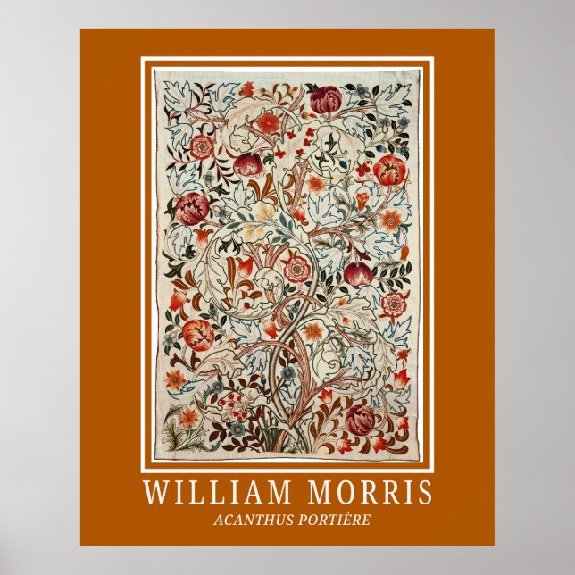 William Morris Art Acanthus Portière Poster (Vorne)