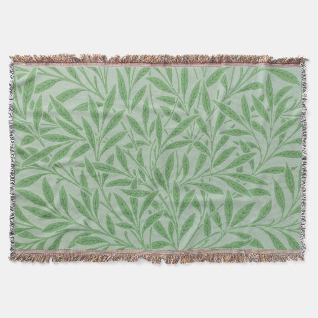 William Morris Art Green Wildlow Decke (Vorderseite)