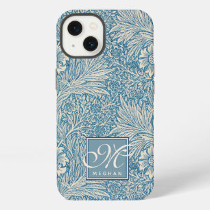 William Morris, Art Nouveau Blaue Ringelblume Mono iPhone Hülle