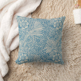 William Morris - Art Nouveau Blue Marigold Kissen