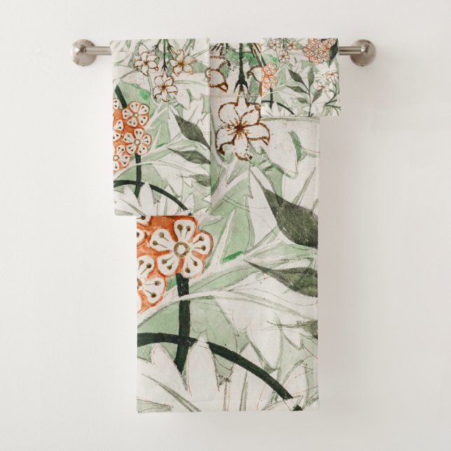 William Morris Art Nouveau Floral Bath Handtücher (Insitu)