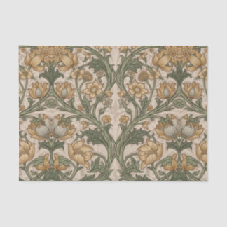 William Morris Art Nouveau Floral foliage Pattern Seidenpapier