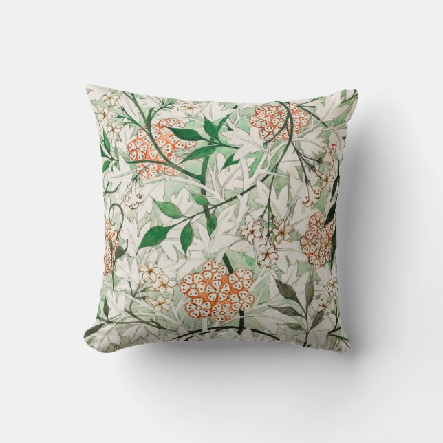 William Morris Art Nouveau Floral Throw Kissen (Vorderseite)