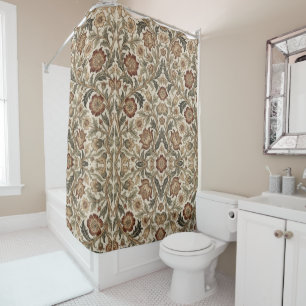 William Morris Art Nouveau Florales Blattmuster Duschvorhang
