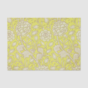William Morris - Art Nouveau Wild Tulips - Gelb Seidenpapier