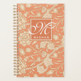 William Morris - Art Nouveau Wild Tulips Monogram Planer