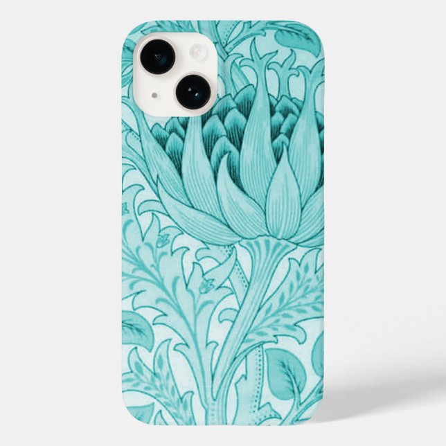 William Morris Artichoke Aquamarin Case-Mate iPhone 14 Hülle (Rückseite)