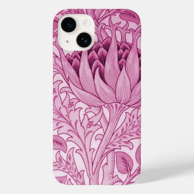 William Morris Artichoke Magenta Pink Case-Mate iPhone 14 Hülle (Rückseite)