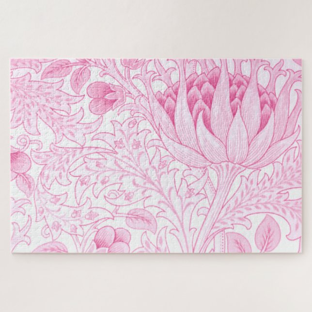 William Morris Artichoke Pale Pink (Horizontal)