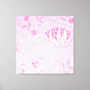 William Morris Artichoke Pale Pink Leinwanddruck