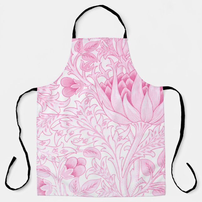 William Morris Artichoke Pale Pink Schürze (Vorderseite)