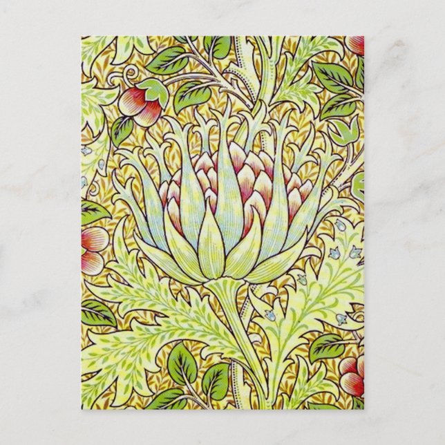 William Morris Artichoke Postkarte (Vorderseite)