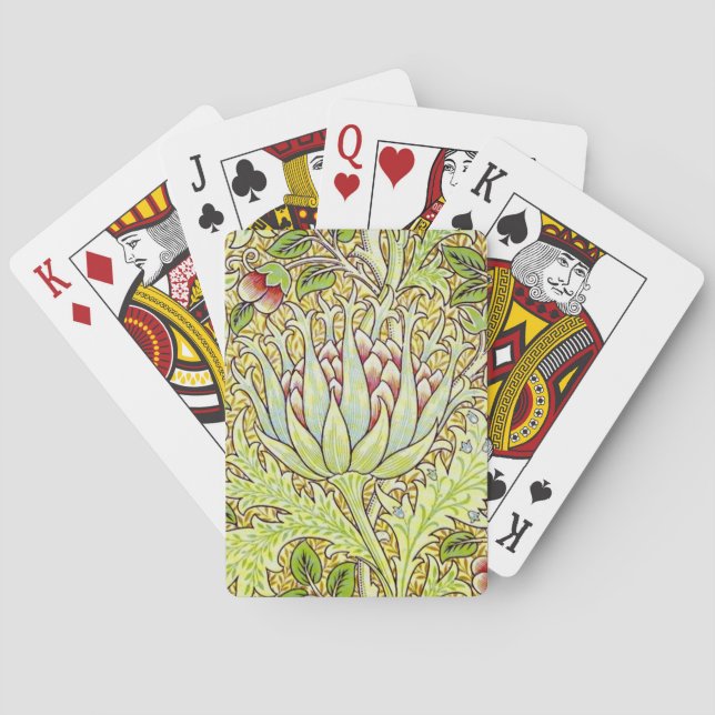 William Morris "Artichoke" Spielkarten (Rückseite)