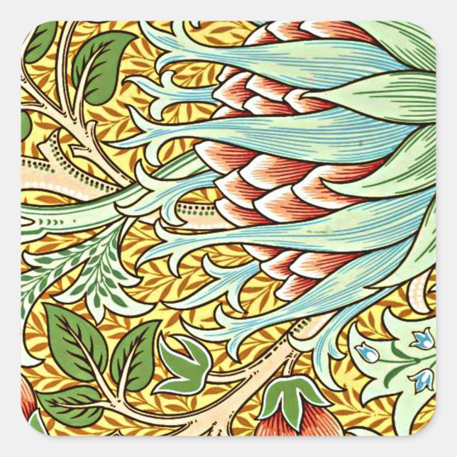 William Morris - Artichoke Sticker Sheet (Vorderseite)