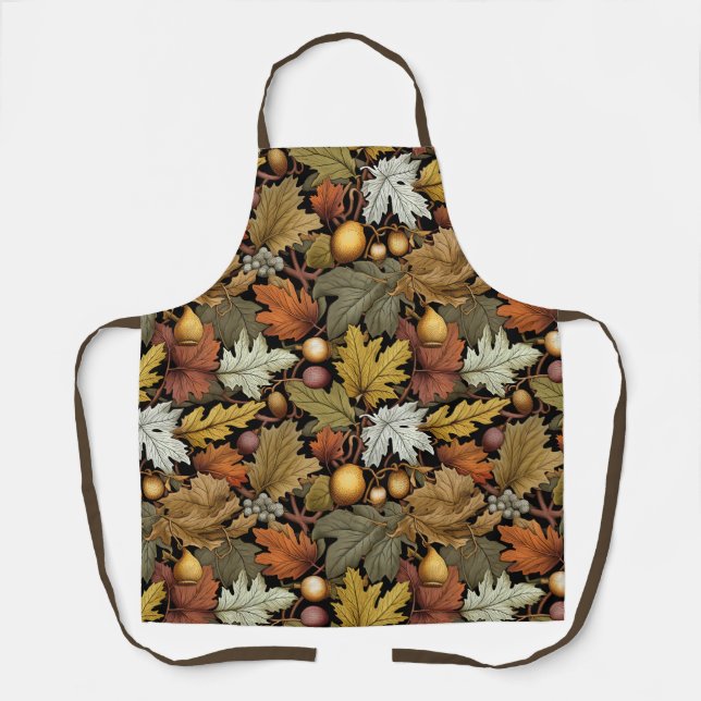 William Morris Autumn Leaves Autumn Erntedank Schürze (Vorderseite)
