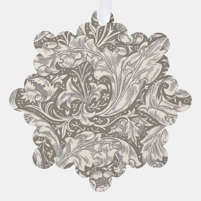 William Morris Bachelor's Button Blume Floral Bot Ornament Karte (Vorderseite)