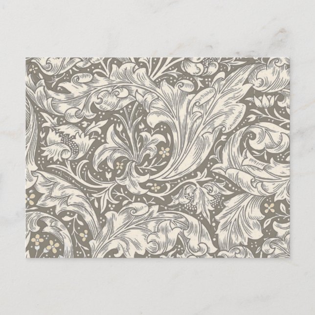 William Morris Bachelor's Button Blume Floral Bot Postkarte (Vorderseite)