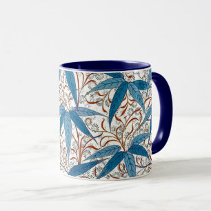 William Morris Bamboo Print, Denim Blue & White Tasse