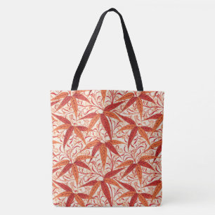 William Morris Bamboo Print, Mandarin Orange Tasche