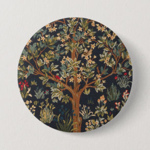 William Morris - Baum des Lebens Original Button