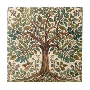 William Morris Baum des Lebens Vintage Präraffaeli Fliese