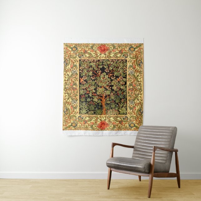 William Morris - Baum des Lebensmusters Wandteppich (Beispiel)