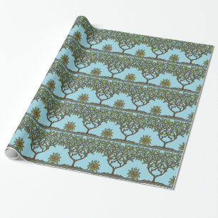 William Morris Baum-Fries-Floral-Tapete Geschenkpapier