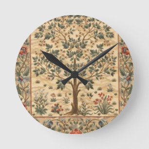 William Morris-Baum Runde Wanduhr