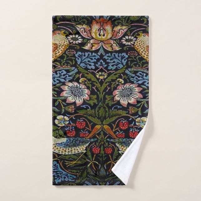William Morris beau motif, Art nouveau, vin (Serviette à main)
