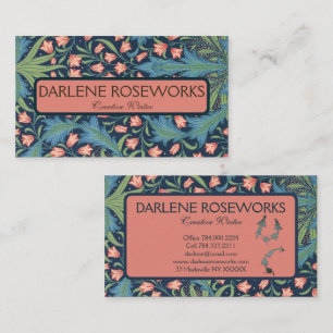 William Morris Beautiful Floral Pink Lily Visitenkarte