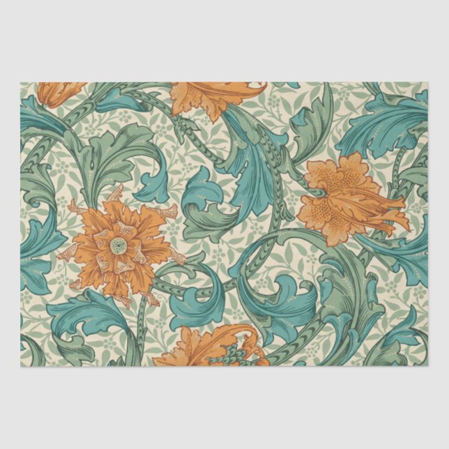 William Morris Beautiful Floral Tissue Paper Seidenpapier (Vorderseite)