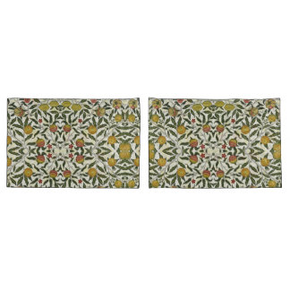 William Morris Beautiful Fruit Foliage Blume Red Kissenbezug