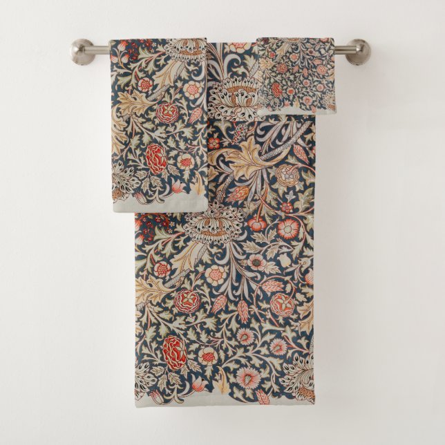 William * Morris Beautiful Trent Pattern Badhandtuch Set (Insitu)