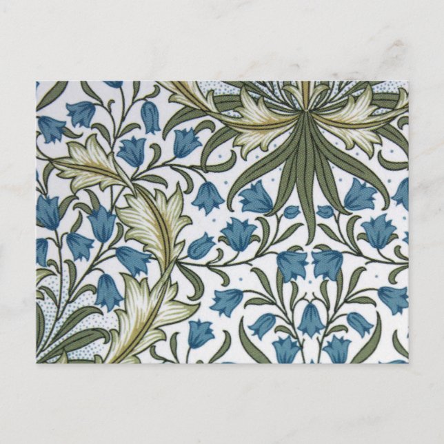 William Morris bell Blume harebell Postkarte (Vorderseite)