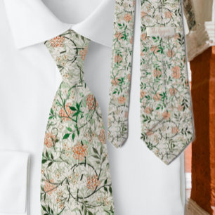 William Morris berühmtes Jasmin-Blumenmuster Krawatte