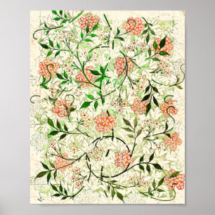 William Morris' berühmtes Jasmine-Muster Poster