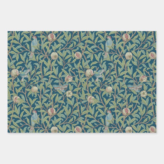 William Morris "Bird and Pomegranate" Geschenkpapier Set (Vorderseite 2)