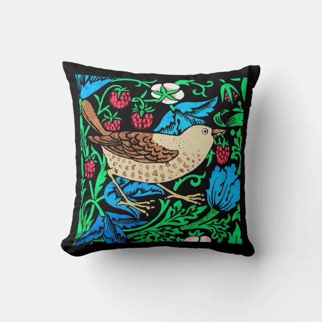 William Morris Bird & Blume Tile Kissen (Vorderseite)